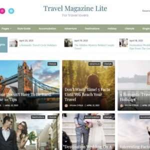 Free Magazine WordPress Theme Travel Lite